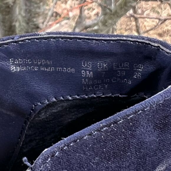 Carlos Santana Blue Camira Suede Wedge Heel Ankle Booties Women's 9M - Picture 8 of 9